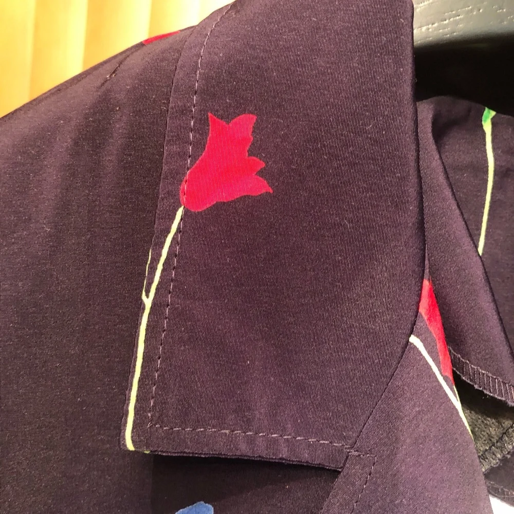 Woman’s floral red & black spring kimono cardigan duster - Picture 6 of 8